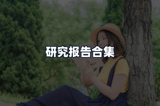 研究报告合集